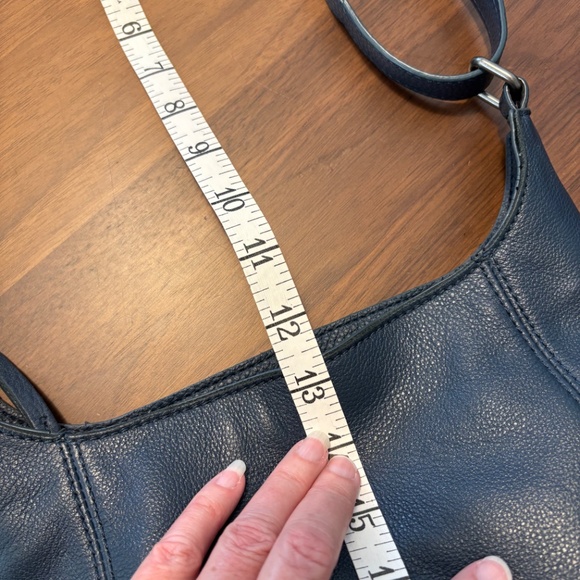 Navy blue The Sak leather crossbody hobo bag - Picture 12 of 12